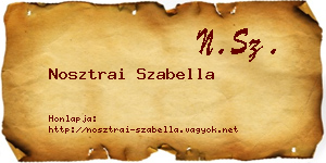 Nosztrai Szabella névjegykártya